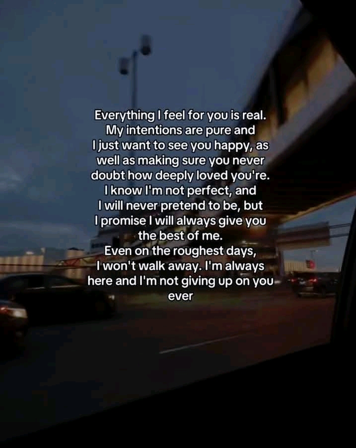 promise I will always give you the best of me
