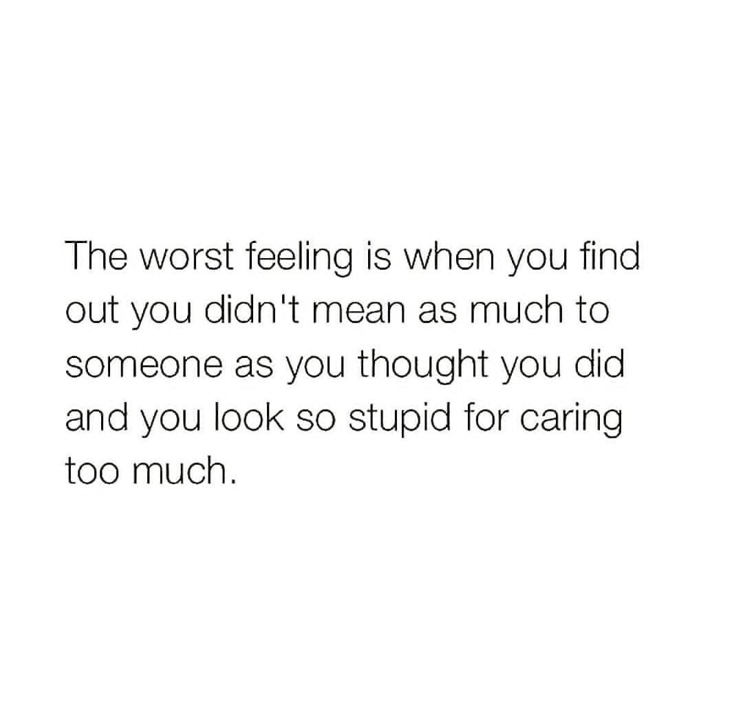 when you find out you didn’t mean