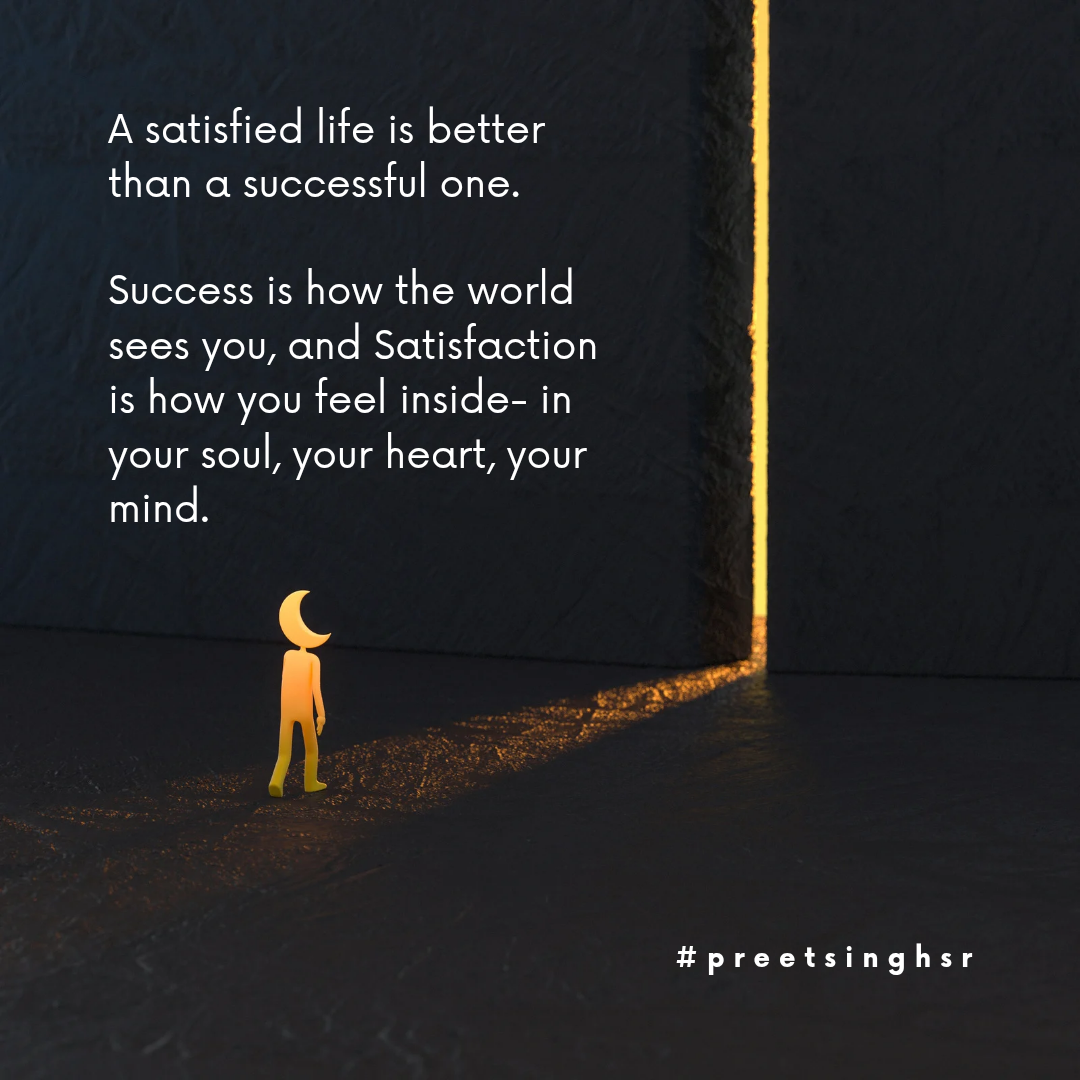 life is better than a successful one.