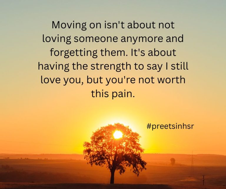 loving someone anymore and forgetting them